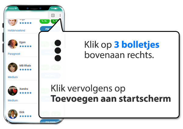 android: Medium-amsterdam.nl instellen als app op Mobiel